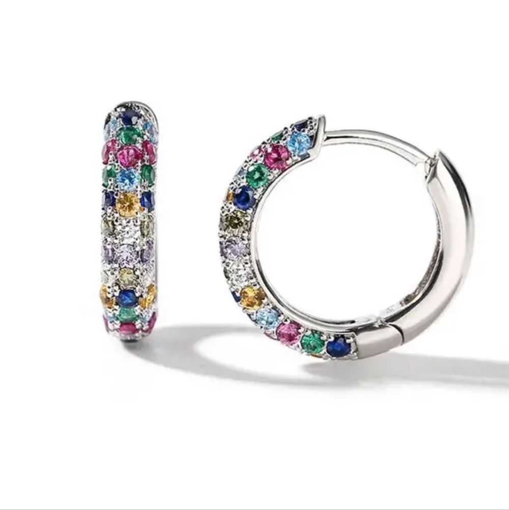 NEW! Multicolor  TINY earrings   -BTQ